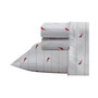 Audley Stripe Cotton Percale 3-Piece Sheet Set, Twin