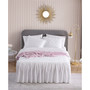 2 Piece Solid Microfiber Bedspread Set, Twin