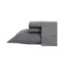 Solid Cotton Percale 3-Piece Sheet Set, Twin
