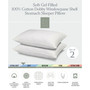100% Cotton Dobby-Box Shell Soft Density Stomach Sleeper Down Alternative Pillow, Standard - Set of 2