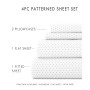 The Farmhouse Chic Premium Ultra Soft Pattern 3 Piece Sheet Set by Home Collection - Twin