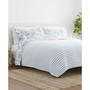 All Season 2 Piece Jacobean and Stripe Reversible Quilt Set, Twin/Twin XL