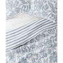 All Season 2 Piece Jacobean and Stripe Reversible Quilt Set, Twin/Twin XL