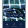 North Sail Plaid Ultra Soft Plush Fleece Blanket, Twin