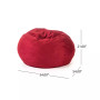 5ft Suede Bean Bag