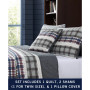Marina Cove Cotton Reversible 3 Piece Quilt Set, Twin