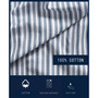 Coleridge Stripe Cotton Percale 4-Piece Sheet Set, Full