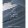 All Season 2 Piece Stripe Stitch Quilt Set, Twin/Twin XL