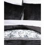Solid Black Faux Fur 2 Piece Duvet Cover Set, Twin