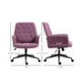 Modern Mid-Back Tuft Fabric Computer Gaming Desk Chair