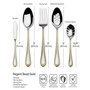 Regent Bead Gold 65 Piece Flatware Set