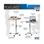 Techni Mobili Rolling Adjustable Laptop Cart