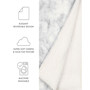 Faux Fur Tie Dye Throw, 60" x 50"