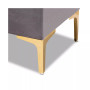 Furniture Valere Glam and Luxe Upholstered Button Tufted Storage Ottoman