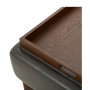 Jollene Leather Ottoman with Wood Trays, Created for Macy's