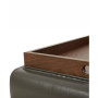 Jollene Leather Ottoman with Wood Trays, Created for Macy's