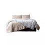 Reversible Brushed Microfiber Plush Down-Alternative Comforter 3 Piece Set - Twin
