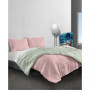 Reversible Brushed Microfiber Plush Down-Alternative Comforter 3 Piece Set - Twin