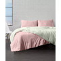 Reversible Brushed Microfiber Plush Down-Alternative Comforter 3 Piece Set - Twin
