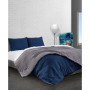Reversible Brushed Microfiber Plush Down-Alternative Comforter 3 Piece Set - Twin