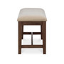 Bluffton Heights Brown Transitional Bench