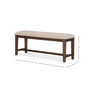 Bluffton Heights Brown Transitional Bench