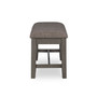 Allston Park Gray Farmhouse Bench