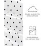 Home Collection Premium Ultra Soft Dots Pattern 3 Piece Bed Sheets Set, Twin