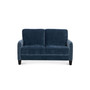 Everly Blue Velvet Loveseat