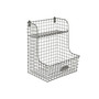 Vintage-like Living Wall Mount Storage Bin with Shelf