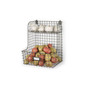 Vintage-like Living Wall Mount Storage Bin with Shelf