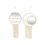 Metal Contemporary Wall Mirror, Set of 2