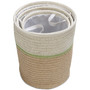 Small Nesting Paper Straw Baskets with Handles, Set of 3