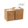 Lattice Collection, Wastepaper Basket Set, Office, Restroom, Rayon from Bamboo