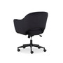 Sawyer Black Faux Velvet Task Chair