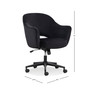 Sawyer Black Faux Velvet Task Chair