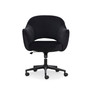 Sawyer Black Faux Velvet Task Chair