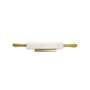 Marble Rolling Pin Hammered Handles and Base Set, 2 Piece