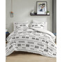 Riku Clip Jacquard 3-Piece Duvet Cover Set, Twin/Twin XL
