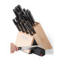 PowerEdge 20 Piece Knife Block Set with Built In Electric Knife Sharpener