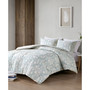 Calla Vine Printed 3 Piece Comforter Set, Full/Queen