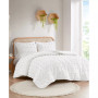 Lucy Clip Jacquard 3-Piece Duvet Cover Set, Twin/Twin XL