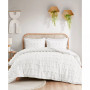 Lucy Clip Jacquard 3-Piece Duvet Cover Set, Twin/Twin XL