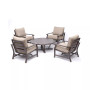 Tara Aluminum Outdoor 5-Pc. Seating Set (48" Round Table & 4 Rocker Chairs), Created for Macy's