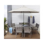 Wayland Outdoor Aluminum 8-Pc. Dining Set (64" Square Dining Table, 6 Dining Chairs & 1 Bench), Created for Macy's