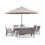 Wayland Outdoor Aluminum 8-Pc. Dining Set (64" Square Dining Table, 6 Dining Chairs & 1 Bench), Created for Macy's