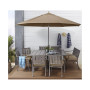 Wayland Outdoor Aluminum 8-Pc. Dining Set (64" Square Dining Table, 6 Dining Chairs & 1 Bench), Created for Macy's
