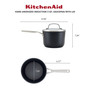 Hard-Anodized 3 Quart Induction Nonstick Saucepan with Lid