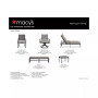 CLOSEOUT! Marlough II Outdoor Aluminum 9-Pc. Dining Set (62" Square Dining Table and 8 Dining Chairs), Created for Macy's