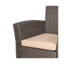 4 Piece Outdoor Wicker Rattan Conversation Sofa set with Coffee table
